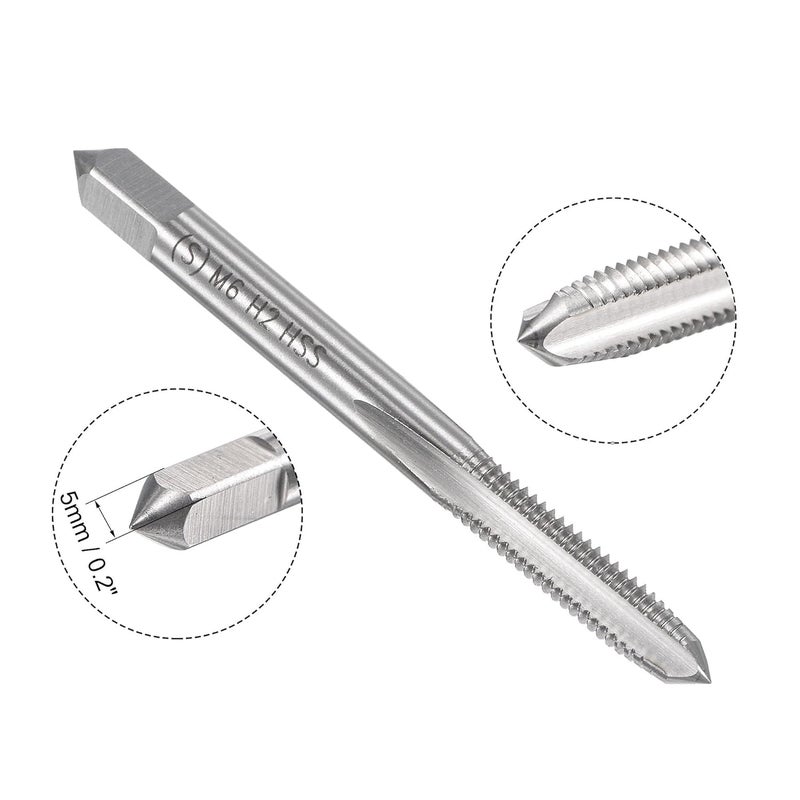 TOP-VIGOR M6 x 1mm Metric Tap and Die Set, Right Hand Machine Thread Tap with Round Threading Die for Making or Repairing Threads on Iron, Copper, Steel and Other Metal Materials - Image 3